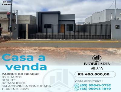 Casa para Venda, em Tangar� da Serra, bairro PARQUE DO BOSQUE, 3 dormit�rios, 2 banheiros, 1 su�te
