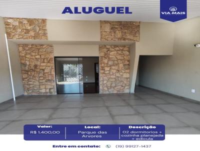 Casa para Loca��o, em Araras, bairro Parque das �rvores, 2 dormit�rios, 2 banheiros, 1 vaga