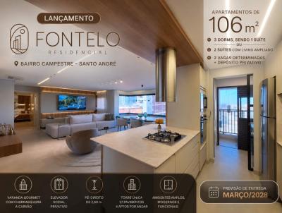 Lan�amentos para Venda, em Santo Andr�, bairro Campestre, 3 dormit�rios, 2 banheiros, 1 su�te, 2 vagas