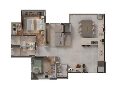 Empreendimento para Venda, em Santo Andr�, bairro Para�so, 3 dormit�rios, 2 banheiros, 1 su�te, 2 vagas
