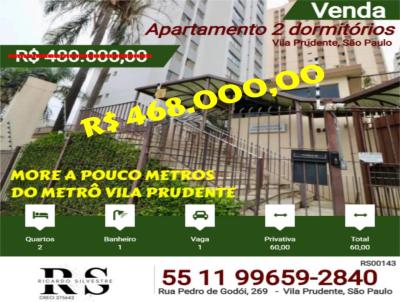 Apartamento 2 dormit�rios para Venda, em S�o Paulo, bairro Vila Prudente, 2 dormit�rios, 2 banheiros, 1 vaga