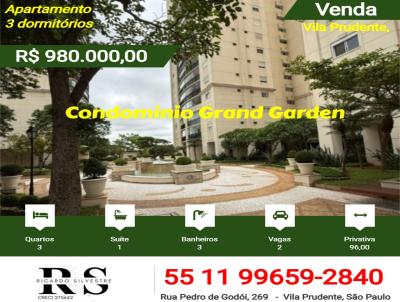 Apartamento 3 dormit�rios para Venda, em , bairro Vila Prudente, 3 dormit�rios, 3 banheiros, 1 su�te, 2 vagas