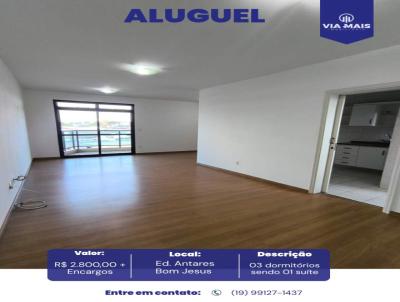 Apartamento para Loca��o, em Araras, bairro Bom Jesus, 3 dormit�rios, 2 banheiros, 1 su�te