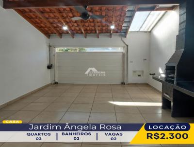 Casa para Loca��o, em Franca, bairro Prolongamento Jardim �ngela Rosa, 2 dormit�rios, 2 banheiros, 2 su�tes, 2 vagas