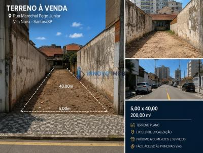 Terreno para Venda, em Santos, bairro Vila Nova
