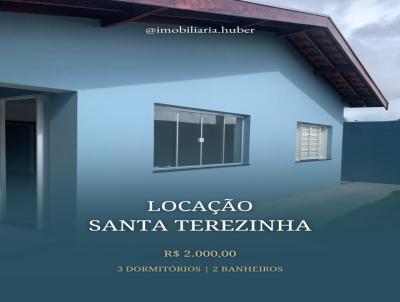 Casa para Loca��o, em Pirassununga, bairro Vila Santa Terezinha, 3 dormit�rios, 2 banheiros, 4 vagas