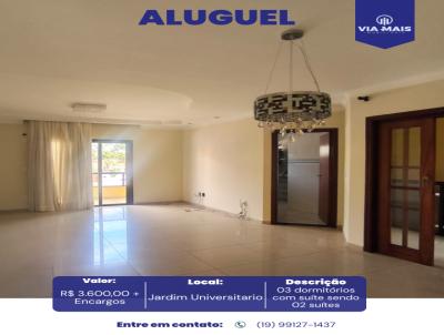 Casa para Loca��o, em Araras, bairro Jardim Universitario, 3 dormit�rios, 2 su�tes, 4 vagas