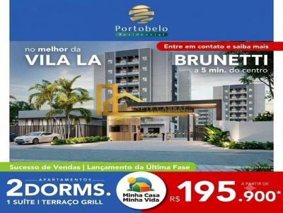 Apartamento para Venda, em Itapetininga, bairro Vila La Brunetti, 2 dormit�rios, 1 banheiro, 1 su�te, 1 vaga