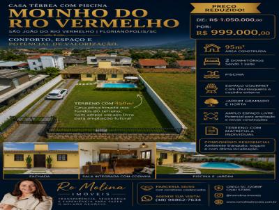 Casa para Venda, em Florian�polis, bairro S�o Jo�o do Rio Vermelho, 2 dormit�rios, 2 banheiros, 1 su�te, 2 vagas