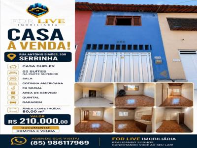 Casa Duplex / Usada para Venda, em Fortaleza, bairro Serrinha, 2 dormit�rios, 3 banheiros, 2 su�tes, 1 vaga