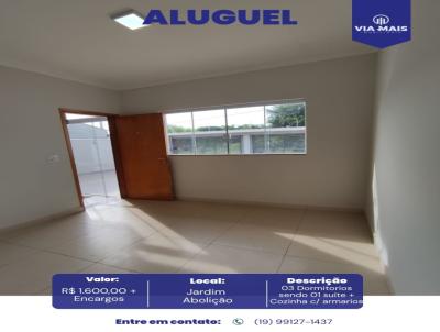 Apartamento para Loca��o, em Araras, bairro Jardim Aboli��o, 3 dormit�rios, 2 banheiros, 1 su�te, 1 vaga