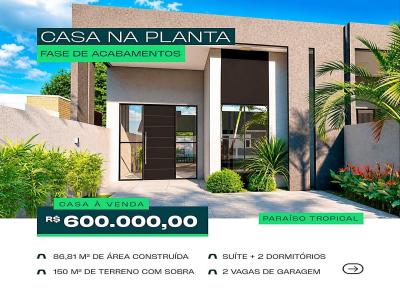 Casa para Venda, em Cascavel, bairro Recanto Tropical, 3 dormit�rios, 2 banheiros, 1 su�te, 2 vagas