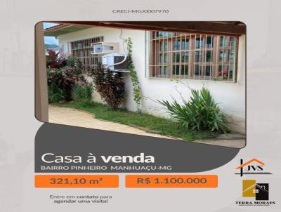Casa para Venda, em Manhua�u, bairro Pinheiro, 2 dormit�rios, 1 banheiro, 3 vagas