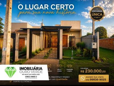 Casa para Venda, em Ouro Verde do Oeste, bairro , 2 dormit�rios, 1 banheiro, 1 vaga