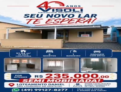 Casa Geminada para Venda, em S�o Louren�o do Oeste, bairro Loteamento Daniel, 2 dormit�rios, 1 banheiro, 1 vaga