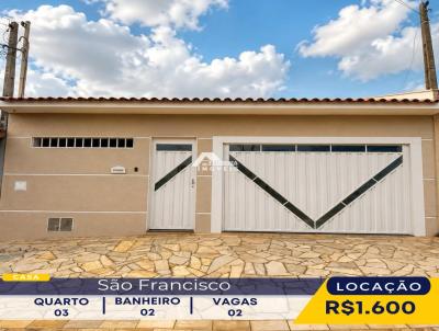Casa para Loca��o, em Franca, bairro Jardim S�o Francisco, 4 dormit�rios, 2 banheiros, 1 su�te, 2 vagas