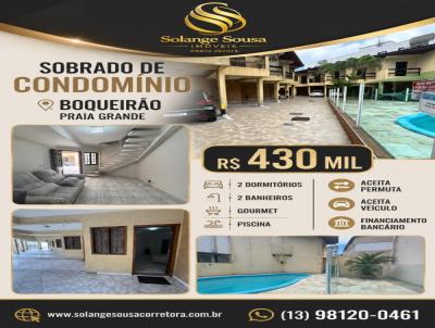 Casa em Condom�nio para Venda, em Praia Grande, bairro Boqueir�o, 2 dormit�rios, 2 banheiros, 1 vaga