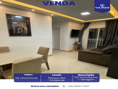 Apartamento para Venda, em Araras, bairro Jardim S�o Jo�o, 2 dormit�rios, 1 banheiro, 1 vaga