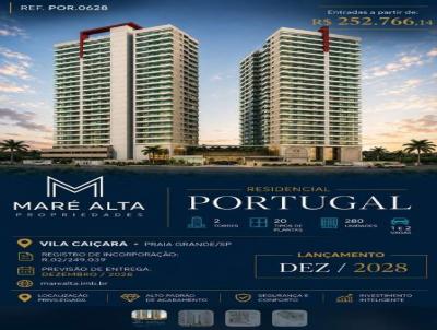 Lan�amentos para Venda, em Praia Grande, bairro Cai�ara, 3 dormit�rios, 2 banheiros, 1 su�te, 2 vagas