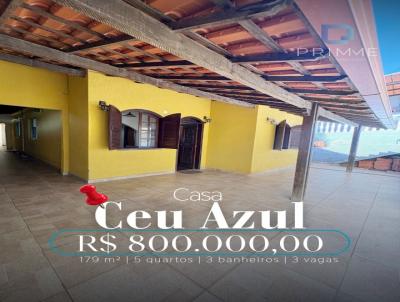 Casa para Venda, em Belo Horizonte, bairro C�u Azul, 5 dormit�rios, 3 banheiros, 3 vagas