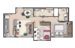 QN120 POP HOUSE ESTAO - APARTAMENTO 2 QUARTOS PARA VENDA- SAMAMBAIA