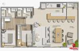 Planta 2 Dormitrios Living Estendido